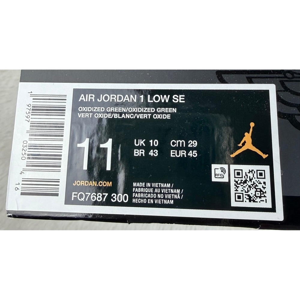 Air Jordan 1 Low SE Oxidized Green Mens Sneakers Size 11 Streetwear Hypebeast - Picture 7 of 7